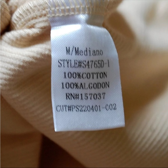 Salty Cream Beige Bodycon Wiggle tank Ribbed Maxi Dress - Picture 5 of 6